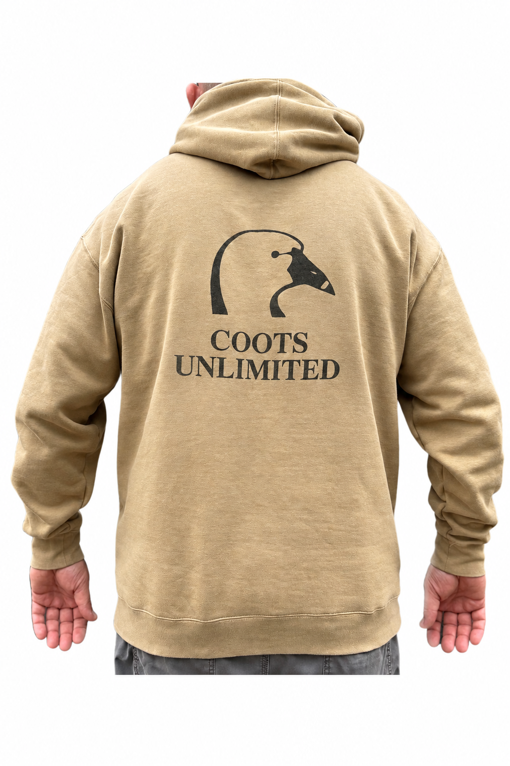 Coots Unlimited Hoodie Back White BG