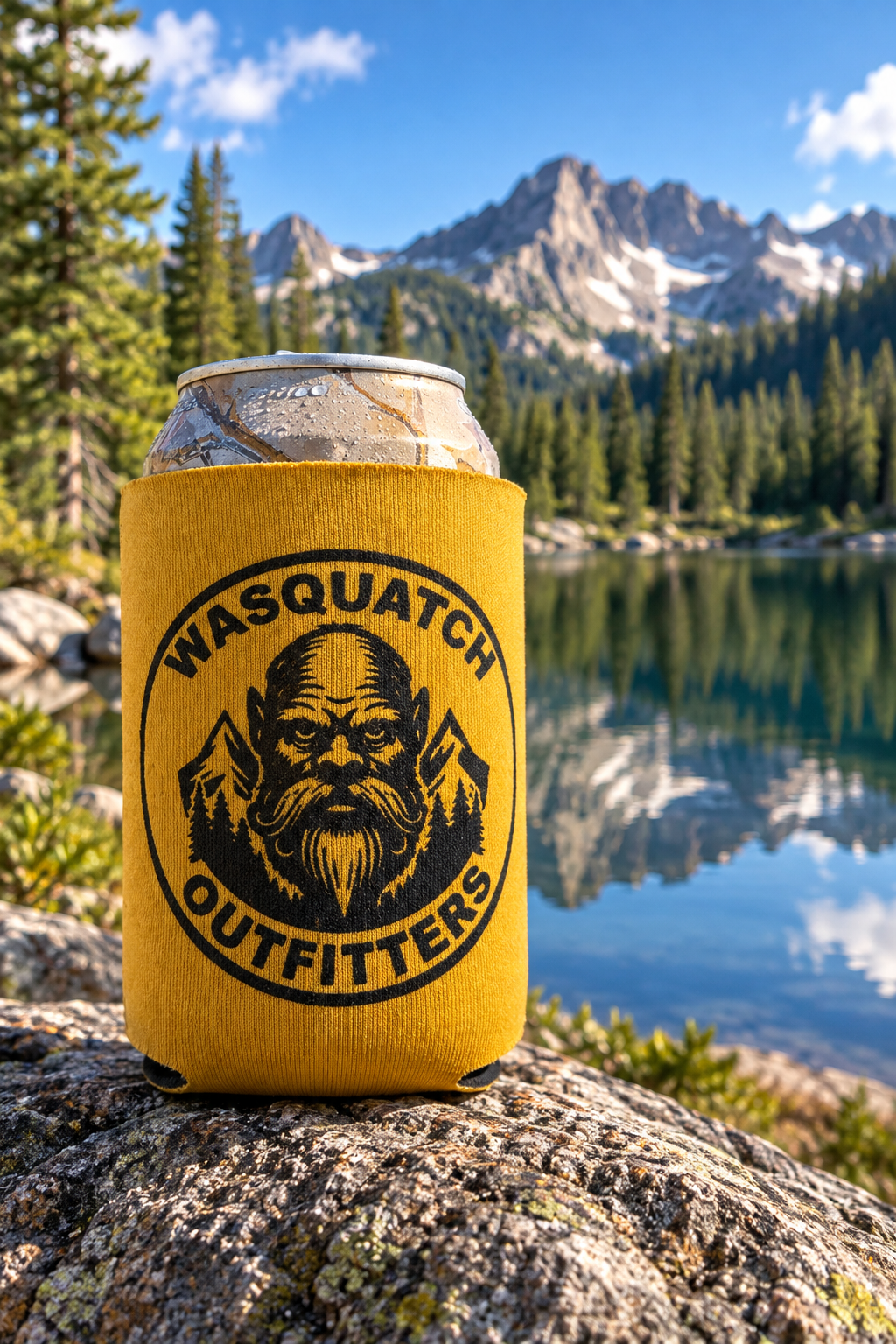 Gold Koozie by Lake